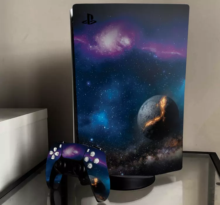 Cosmos galaxy space theme ps5 sticker - TenStickers