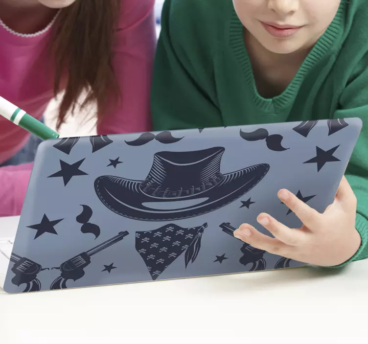 Cowboy accessories laptop skin - TenStickers