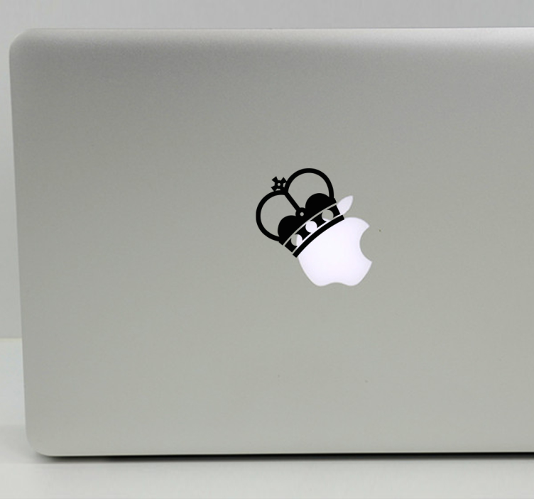 Crown Emblem Design Laptop sticker - TenStickers