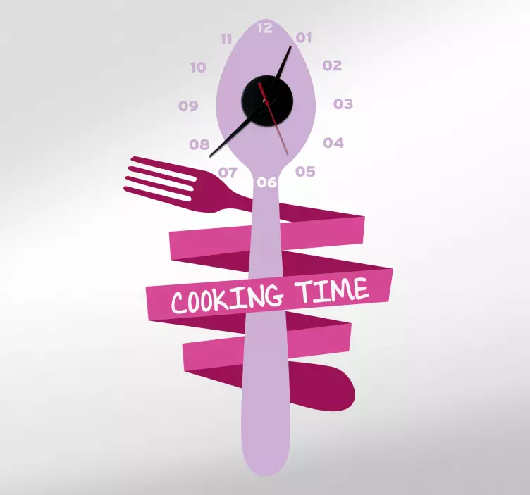 Culinary Timer clock wall sticker - TenStickers