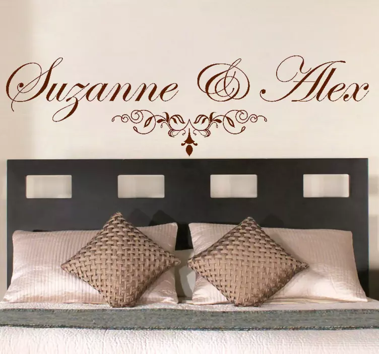 Customisable Calligraphy Name Sticker - TenStickers