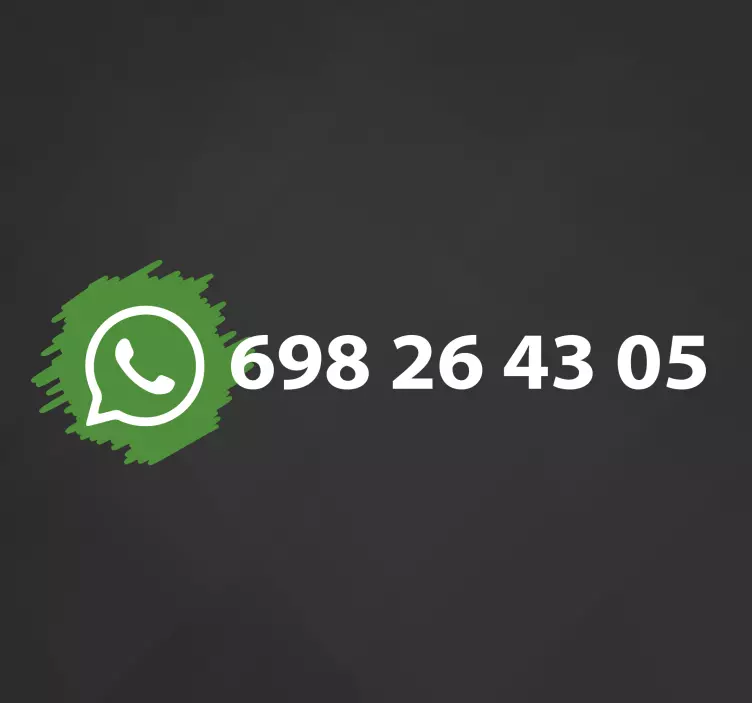 Customizable Contact Number shop window sticker - TenStickers