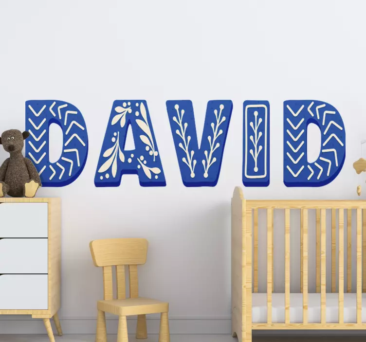 Customizable name Kids Bedroom Wall Sticker - TenStickers