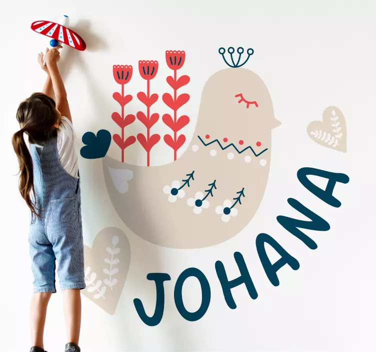 Customized playful bird wall stickers for kid - TenStickers