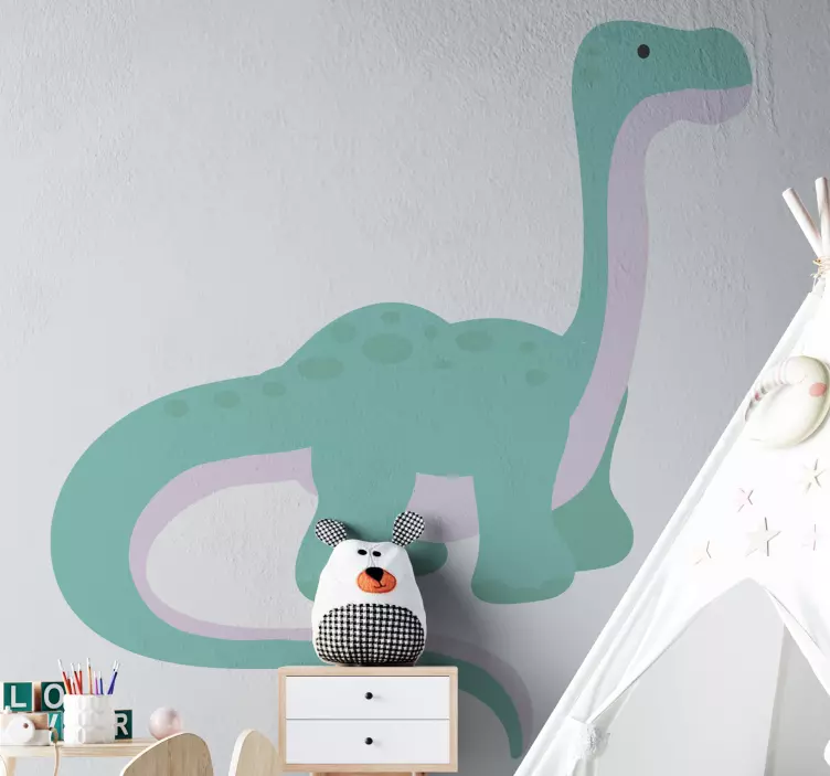 Long-necked dinosaur wall stickers for kid - TenStickers