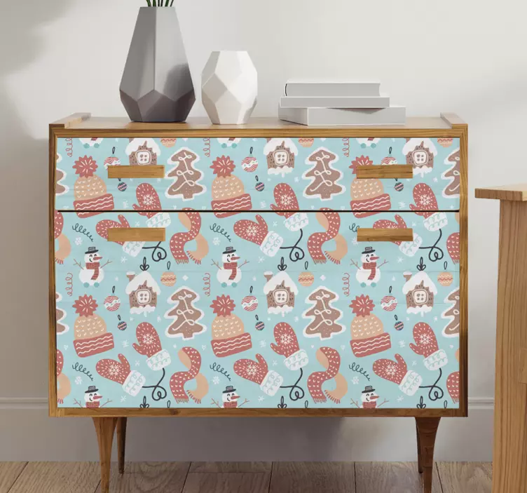 Cute gingerbread house christmas sticker - TenStickers