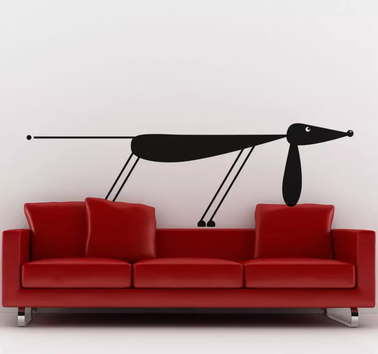 Dachshund Wall Sticker - TenStickers
