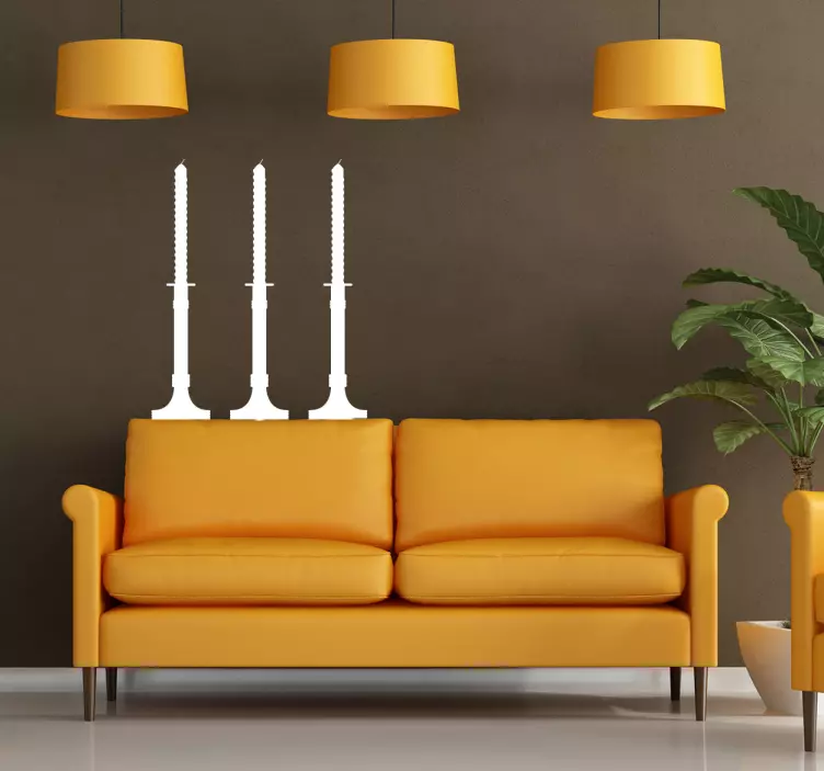 Decorative Candle Sticker - TenStickers
