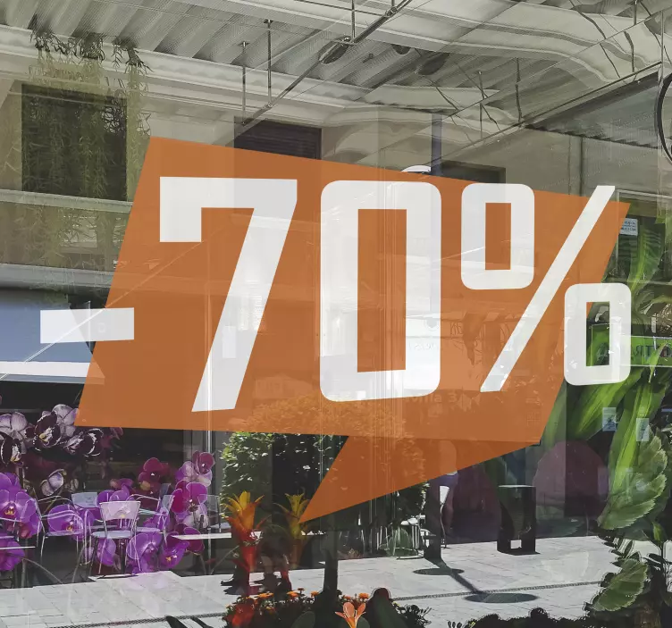 descuento con numeros  sales sticker - TenStickers