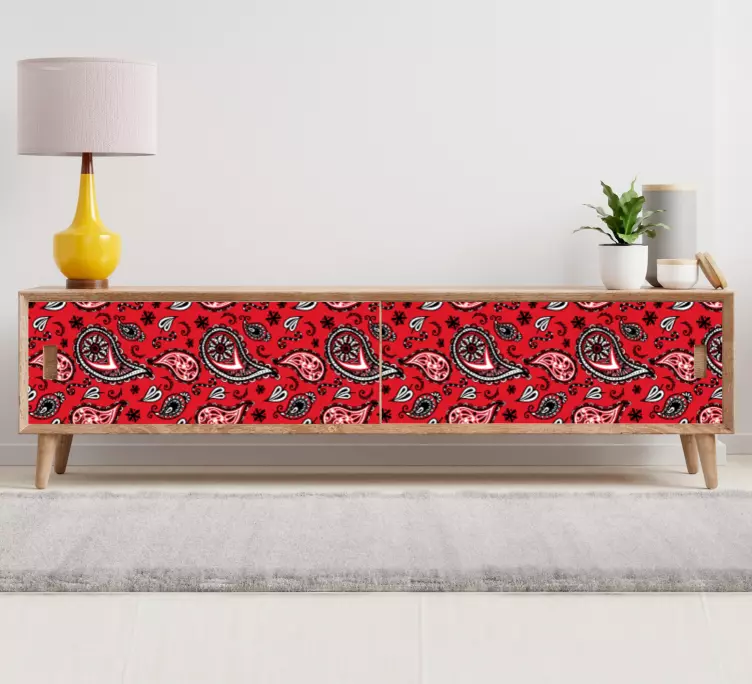 Design with hearts furniture sticker - TenStickers