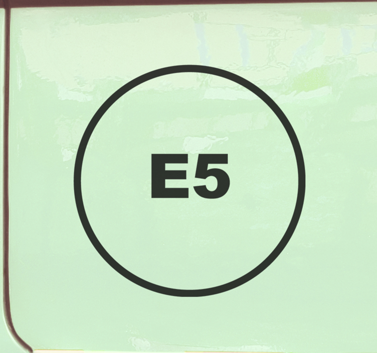 Diesel E5 car vinyl sticker - TenStickers