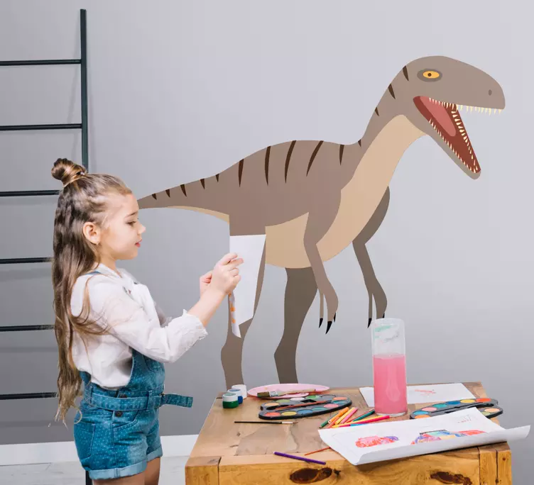 Velociraptor adventure wall sticker - TenStickers
