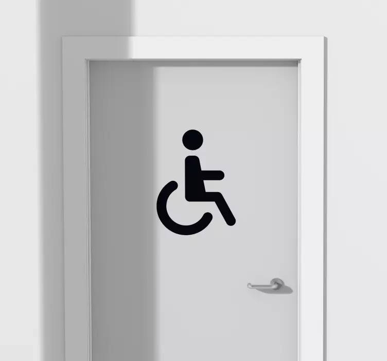 Disabled icon vinyl sign - TenStickers