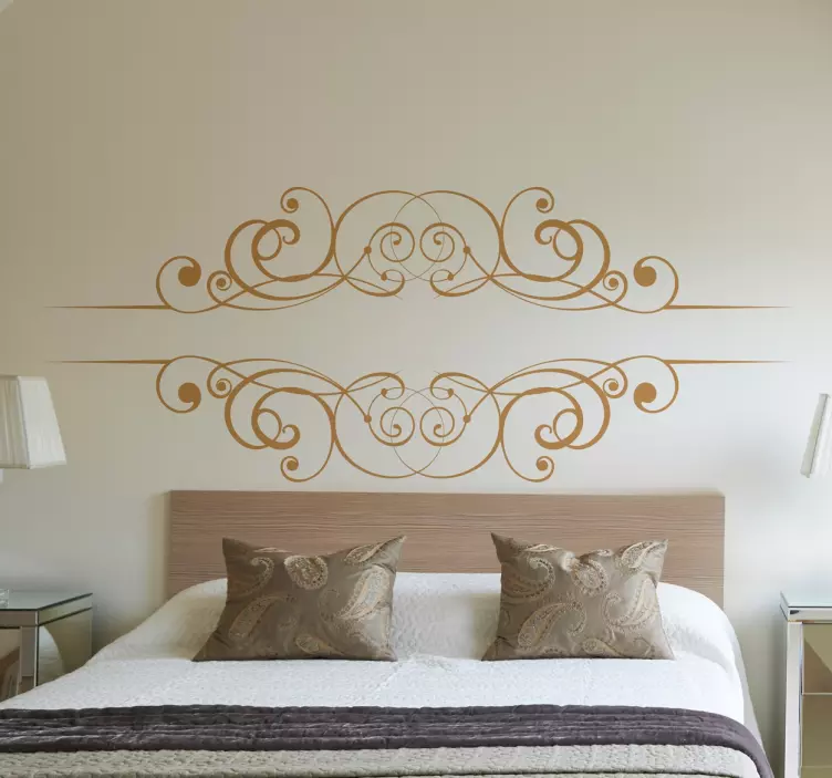 Drawn Filigree Wall Sticker - TenStickers
