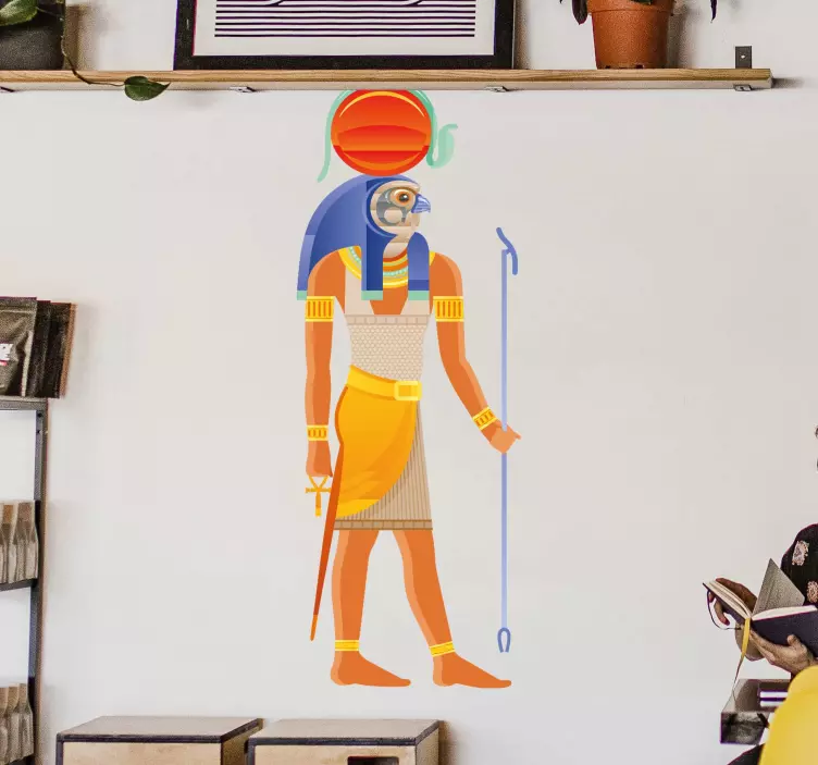 Egyptian God Figure Location sticker - TenStickers