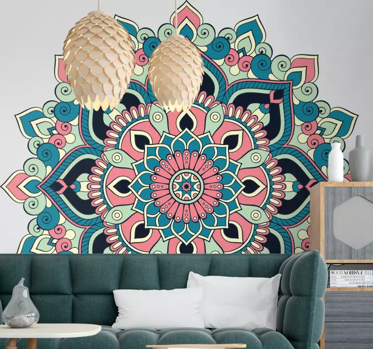 Elaborate Mandala Motif decoration wall sticker - TenStickers