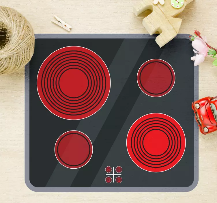 Electric hob Vinyl sticker - TenStickers