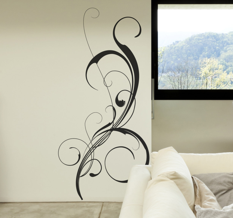 Elegant Filigree wall sticker - TenStickers