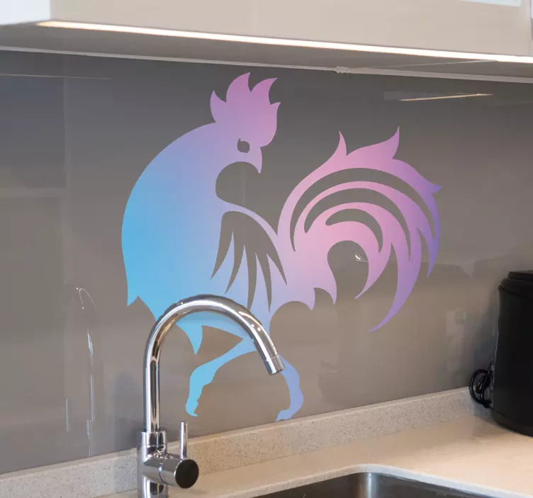 Elegant Rooster Silhouette farm animal wall sticker - TenStickers