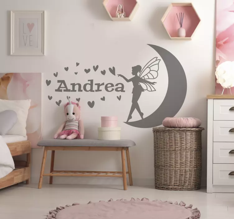 Fairy Spreading Love Fantasy Decal - TenStickers