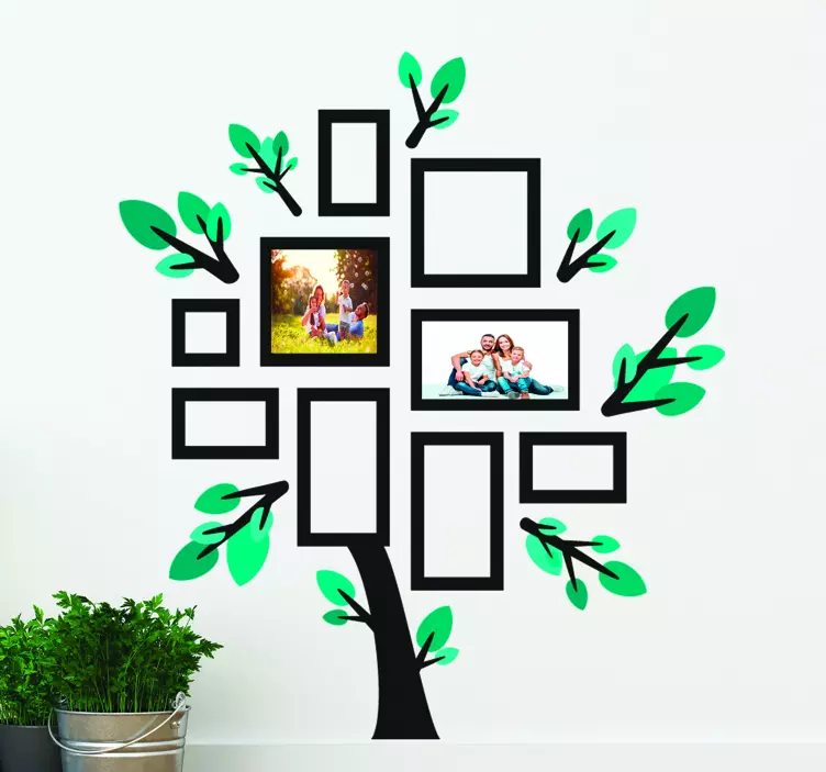 Family tree wall vinyl sticker - TenStickers