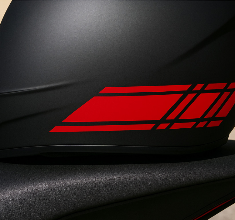 Fast line design motorcycle sticker - TenStickers