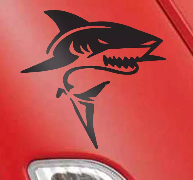 Fearsome Shark Decal - TenStickers