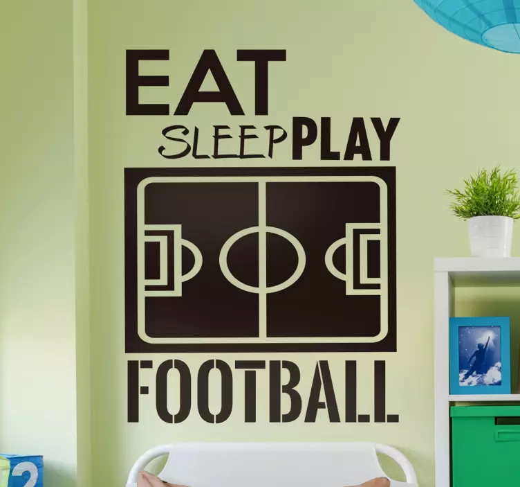 FEED REST ENJOY SOCCER football sticker - TenStickers