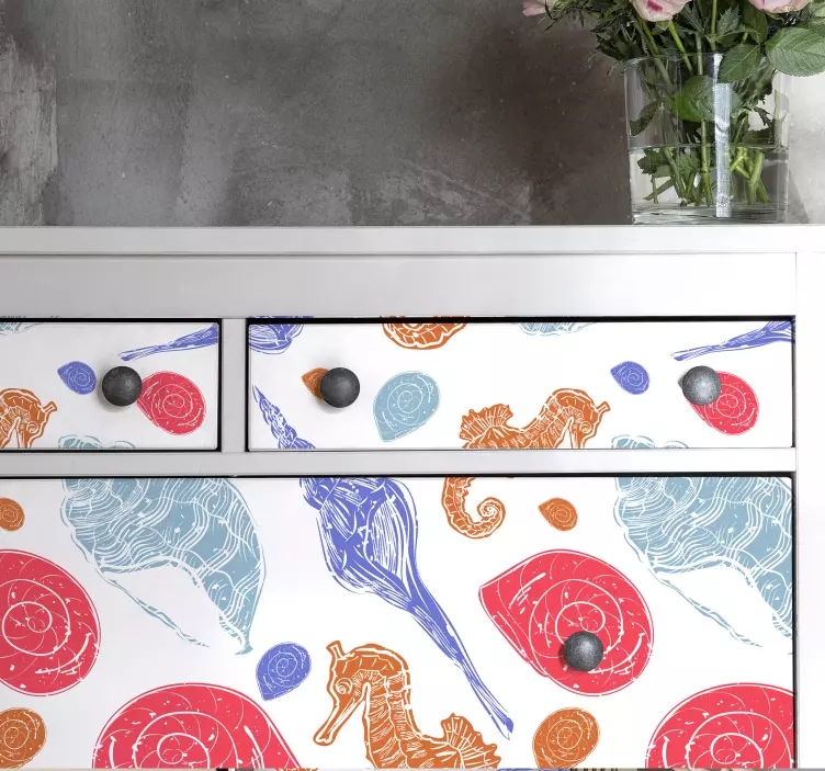 Fish wall sticker colorful sea creatures - TenStickers