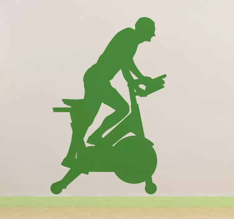 Fitness Bike Wall Sticker - TenStickers