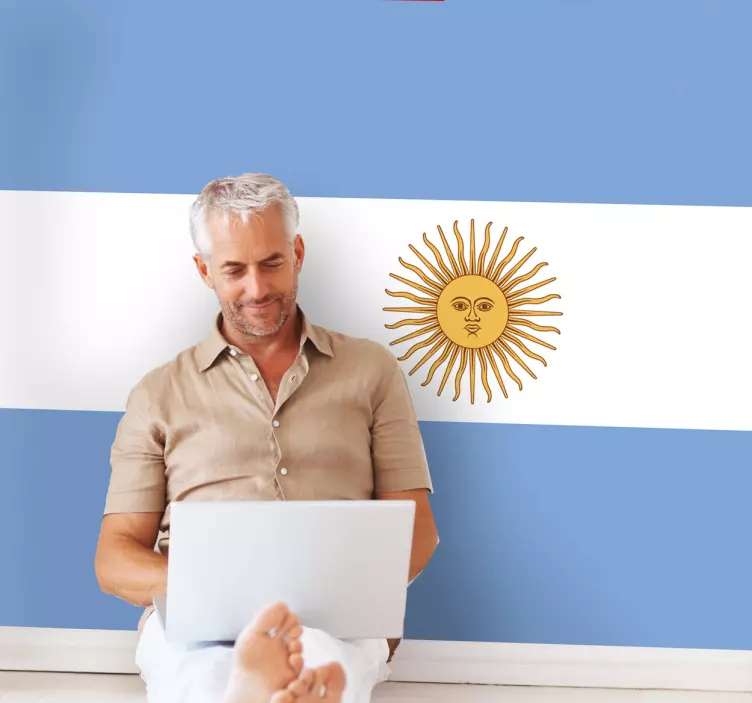 Flag of Argentina Wall Sticker - TenStickers