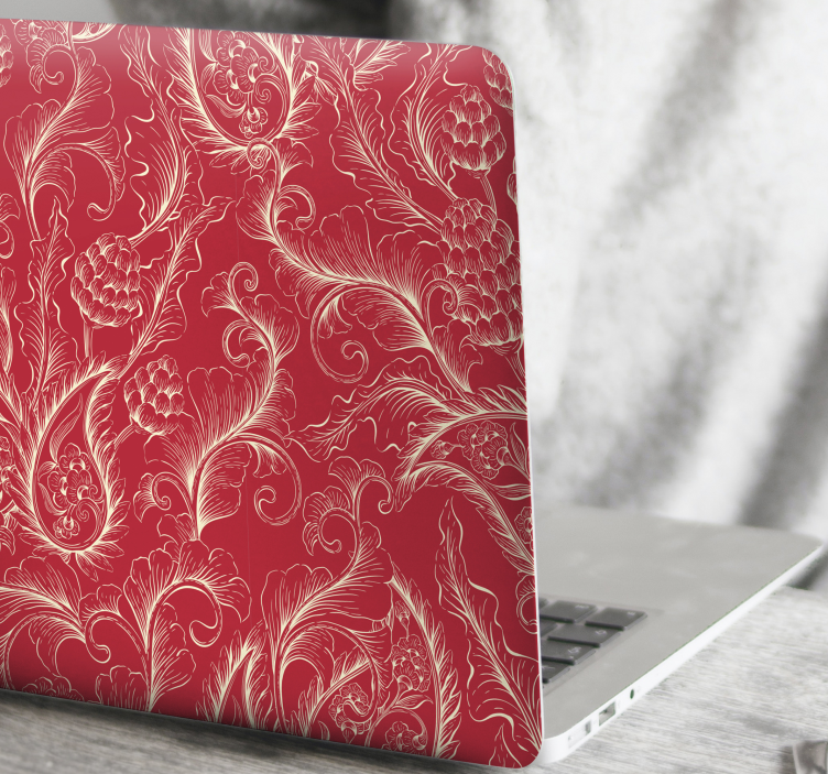 Floral Pattern Elegance laptop skin - TenStickers