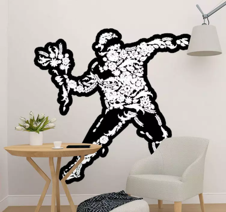 flourish vandalism banksy fanart people sticker - TenStickers