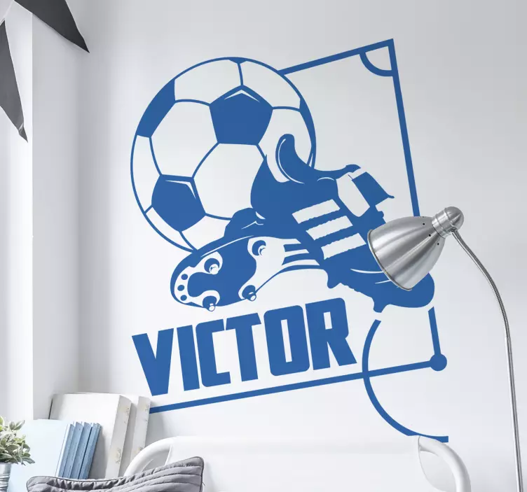 Football Boots Customisable Wall Sticker - TenStickers
