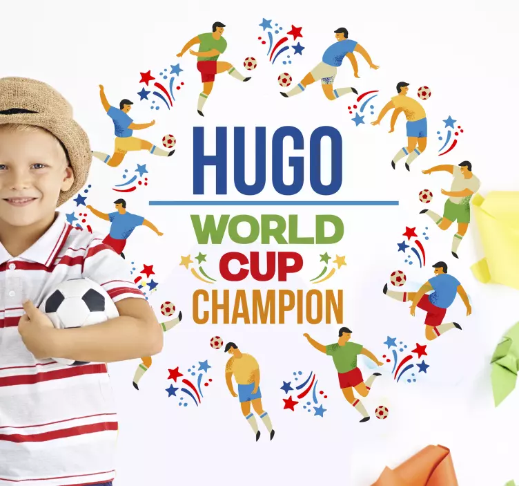 Football World Cup Customisable Sticker - TenStickers