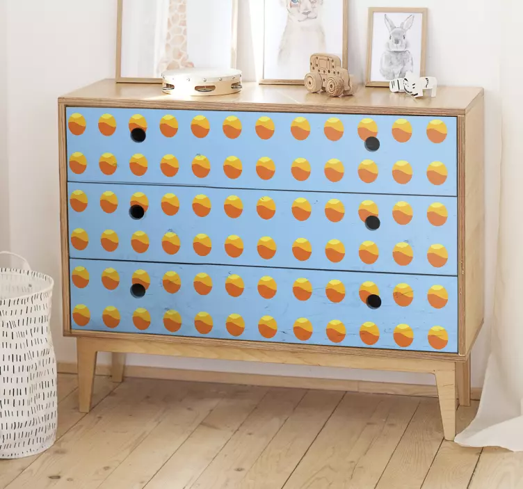 Furniture sticker colorful dot design - TenStickers