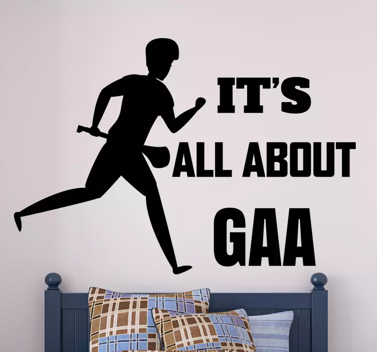 GAA Hurling wall vinyl sticker - TenStickers