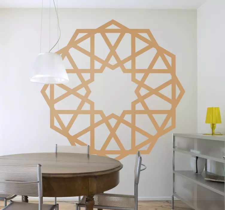 Geometric Rosette Sticker - TenStickers