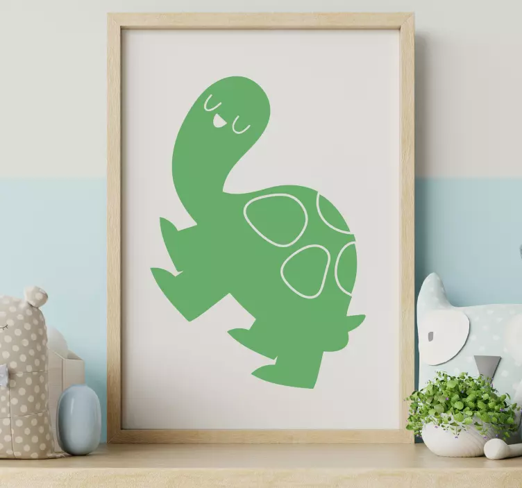 Giant turtle animal wall decal - TenStickers