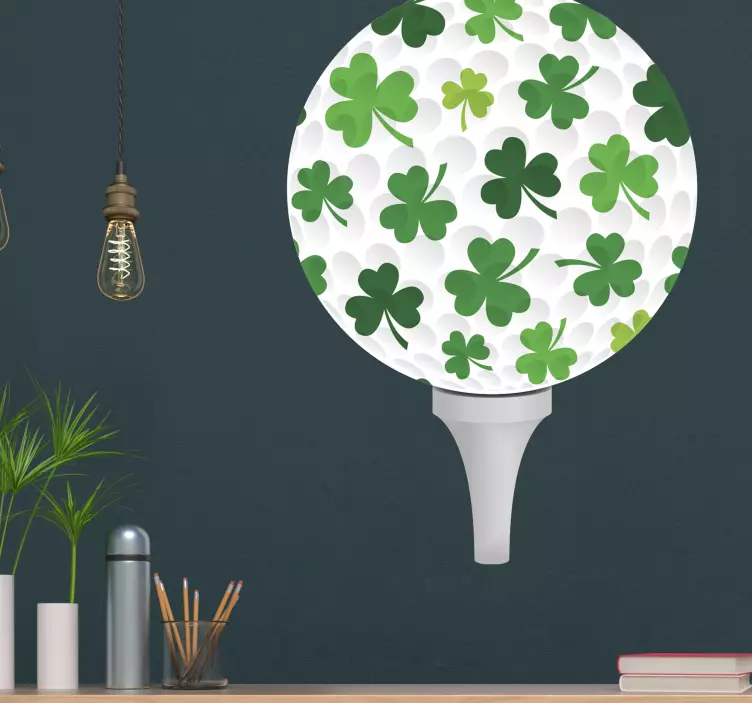 Golf with Irish logos wall sticker - TenStickers