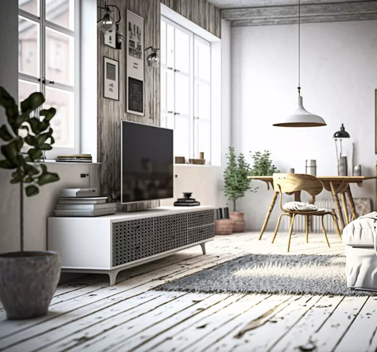 Grey cannage decal for furniture - TenStickers