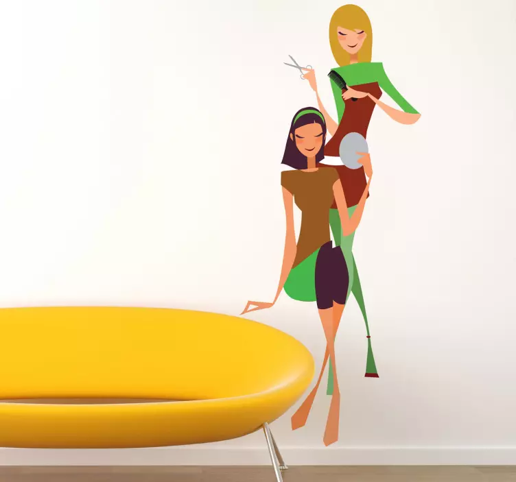 Hair Salon Wall Sticker - TenStickers
