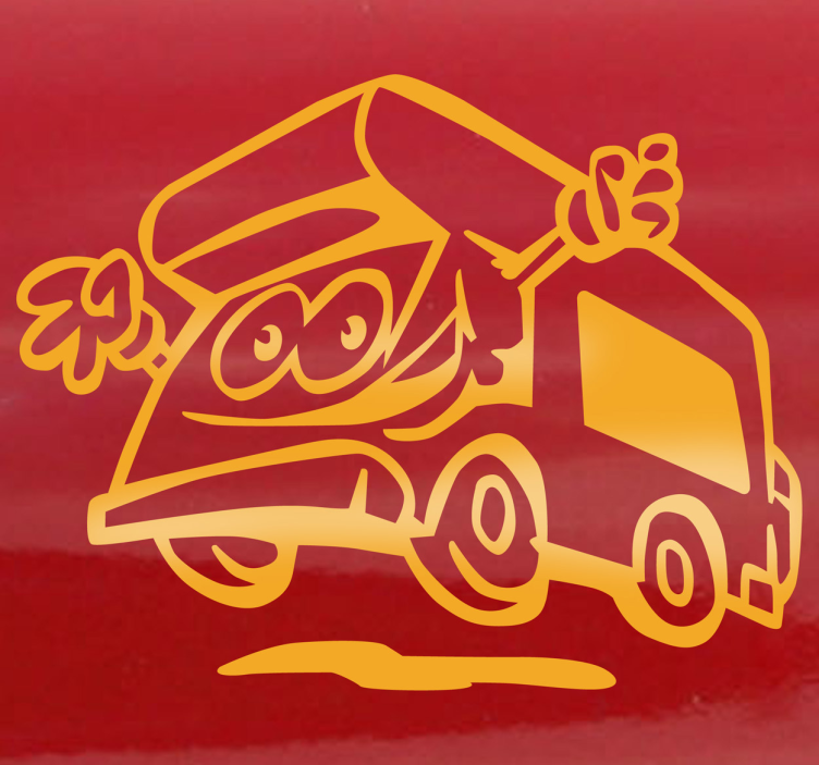 Happy Caravan Decorative Decal - TenStickers