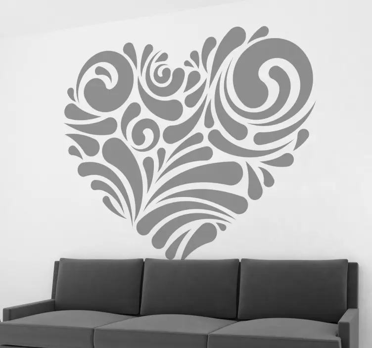 Heart Wall Sticker - TenStickers