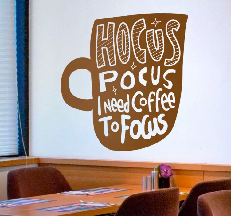 Hocus Pocus Coffee Focus object sticker - TenStickers