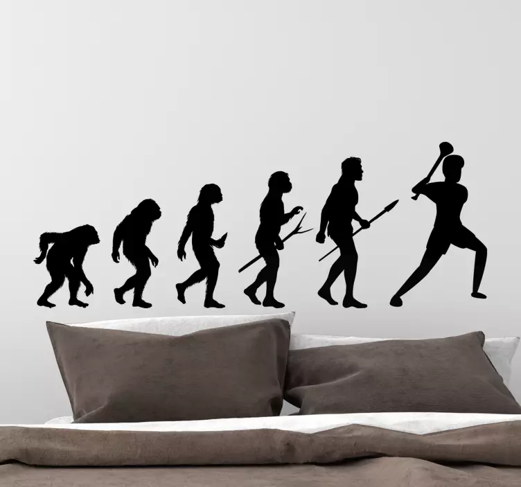Hurling Evolution wall decal - TenStickers