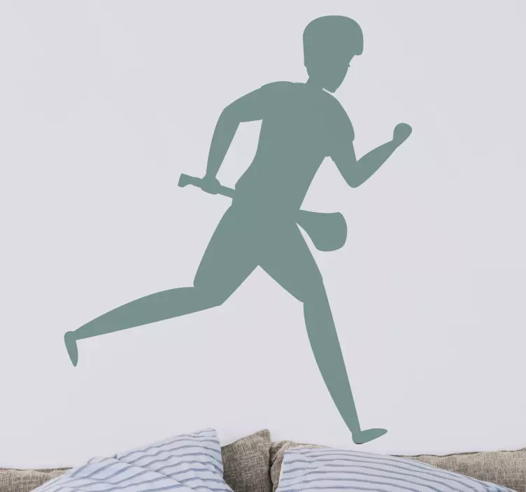 Hurling runner wall vinyl sticker - TenStickers