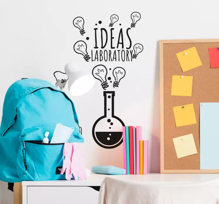 Ideas laboratory teenage bedroom wall sticker - TenStickers