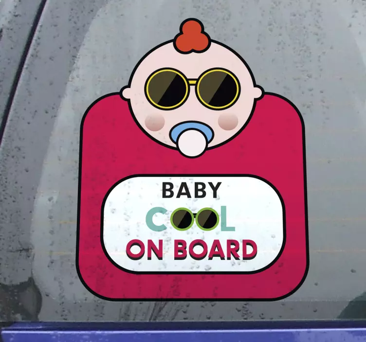 Infant Trendy Persona Baby on board sticker - TenStickers