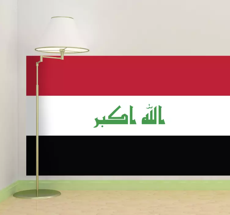 Awesome Iraq Flag Wall Sticker - TenStickers